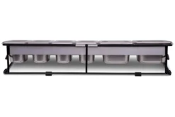 Saladette Ooni inox + 6 bacs à garnitures pour pizzas avec couvercles
