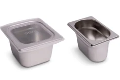 Saladette Ooni inox + 6 bacs à garnitures pour pizzas avec couvercles