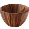 Saladier bord arrondi Continenta en bois d'acacia Ø25x14,5cm