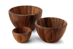 Saladier Continenta en bois d'acacia Ø30x18cm