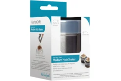 Saupoudreuse KitchenCraft à trous moyens en acier inox + couvercle polymère