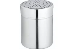 Saupoudreuse KitchenCraft à trous moyens en acier inox + couvercle polymère