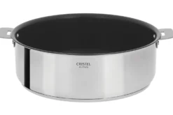 Sauteuse antiadhérente Cristel Casteline amovible Exceliss en inox 5 plis
