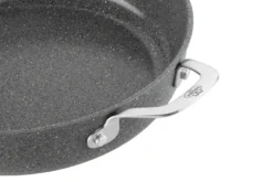 Sauteuse antiadhésive Ballarini Salina 28cm 2 poignées et couvercle en verre