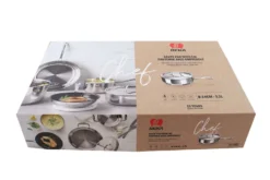 Sauteuse Beka Chef en inox avec couvercle 24cm