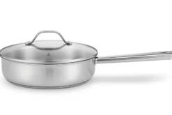 Sauteuse Beka Cicla en inox 24cm avec couvercle en verre