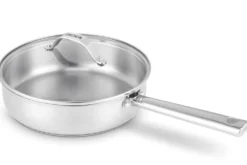 Sauteuse Beka Cicla en inox 24cm avec couvercle en verre