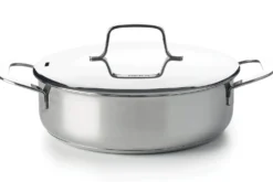 Sauteuse Beka Maestro 24cm en acier inoxydable 18/10 2 anses + couvercle