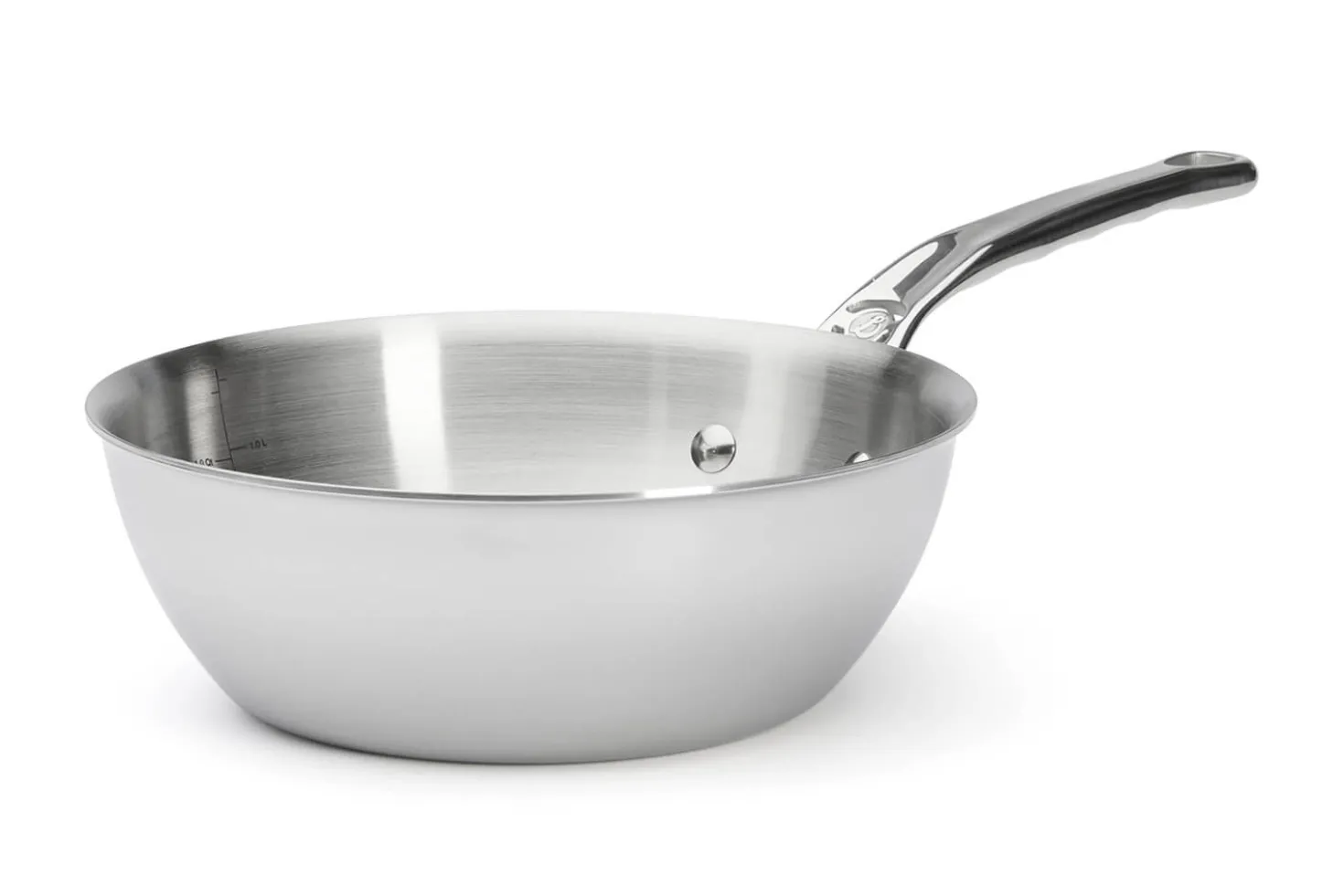 Sauteuse bombée De Buyer Affinity en acier inoxydable 5 ply