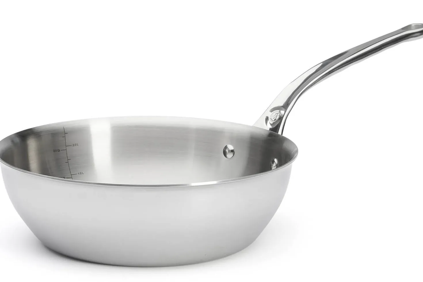 Sauteuse bombée De Buyer Affinity en acier inoxydable 5 ply
