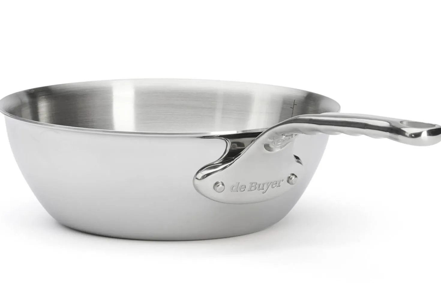 Sauteuse bombée De Buyer Affinity en acier inoxydable 5 ply
