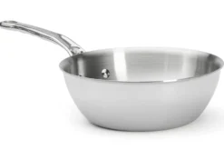 Sauteuse bombée De Buyer Affinity en acier inoxydable 5 ply
