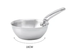 Sauteuse bombée De Buyer Alchimy en inox 18/10 multicouches 3 plis