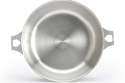 Sauteuse bombée De Buyer Milady Twisty 24cm en acier inoxydable