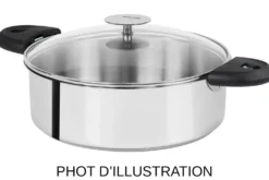 Sauteuse Cristel Mutine amovible en inox 3 plis