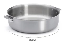 Sauteuse droite De Buyer Alchimy Loqy amovible en inox 18/10 multicouches