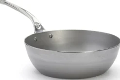 Sauteuse paysanne De Buyer Mineral B Pro 28cm en acier et poignée en fonte d'inox