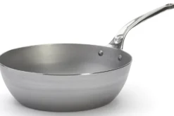Sauteuse paysanne De Buyer Mineral B Pro 28cm en acier et poignée en fonte d'inox
