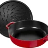 Sauteuse Staub Chistera en fonte émaillée cerise