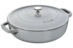 Sauteuse Staub Chistera en fonte émaillée gris graphite