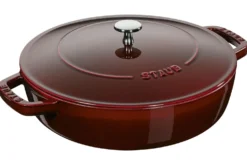Sauteuse Staub Chistera en fonte émaillée grenadine