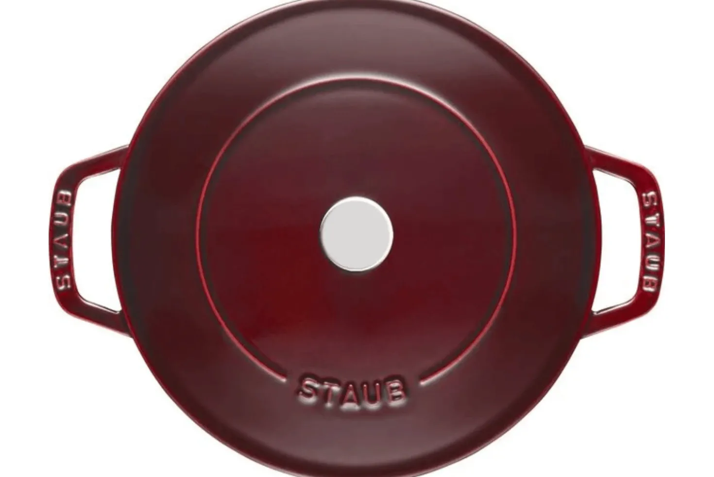 Sauteuse Staub Chistera en fonte émaillée grenadine
