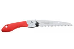 Scie pliante d'élagage Silky Pocketboy 34617 lame droite manche caoutchouc rouge 20cm