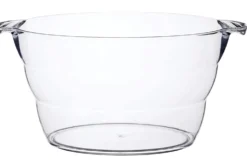 Seau à boissons et refroidisseur de bouteilles ovale Barcraft en acrylique transparent