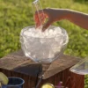Seau à glace Guzzini Stella sphérique + pince de service