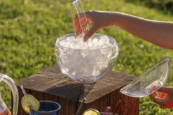 Seau à glace Guzzini Stella sphérique + pince de service