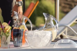 Seau à glace Guzzini Stella sphérique + pince de service