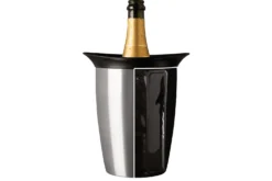 Seau refroidisseur à Champagne Vacu Vin en acier brossé