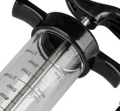 Seringue à sauce ergonomique avec aiguille inox 7.5cm