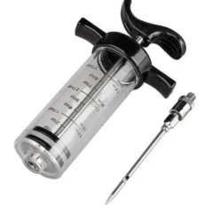 Seringue à sauce ergonomique avec aiguille inox 7.5cm