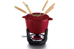 Service à fondue Beka Arome en fonte émaillée pour 6 personnes - Coloris rouge