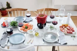 Service à fondue Beka Arome en fonte émaillée pour 6 personnes - Coloris rouge