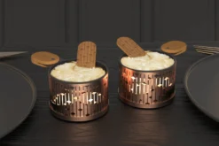 Service à raclette à la bougie Cookut Lumi Les Plus Brillantes poêlons + spatules pour 2 - Cuivre