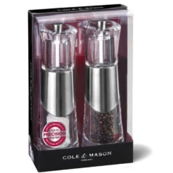 Set assaisonnement Cole & Mason Bobbi poivrier et salière 18,5cm