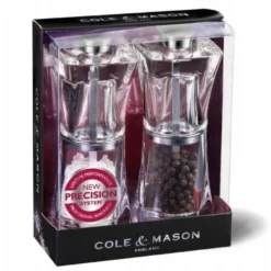 Set assaisonnement Cole & Mason Crystal poivrier et salière 12,5cm
