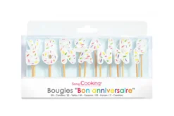 Set 15 bougies "Bon Anniversaire" Scrapcooking
