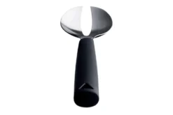 Set 2 couverts à salade Triangle en inox brossé et manche en polypropylène