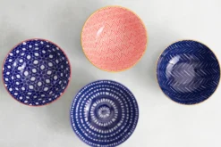Set de 4 bols KitchenCraft en céramique Blues design diamètre 15cm