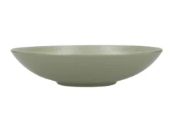 Set de 4 bols à pâtes KitchenCraft en grès émaillé vert et blanc diamètre 22cm