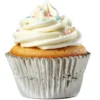 Set de 50 caissettes à cupcakes Patisdécor argentées