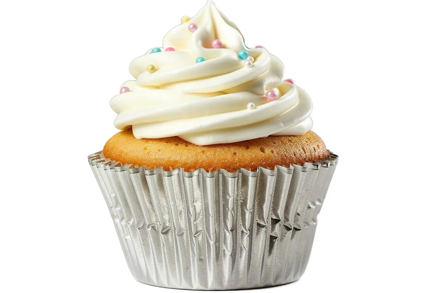 Set de 50 caissettes à cupcakes Patisdécor argentées