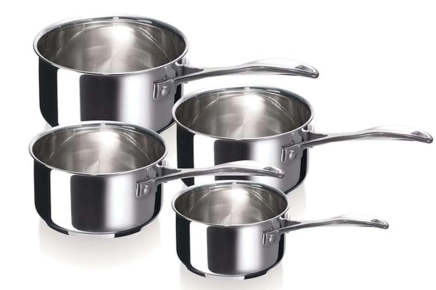 Set de 4 casseroles Beka Chef en inox 14, 16, 18 et 20cm