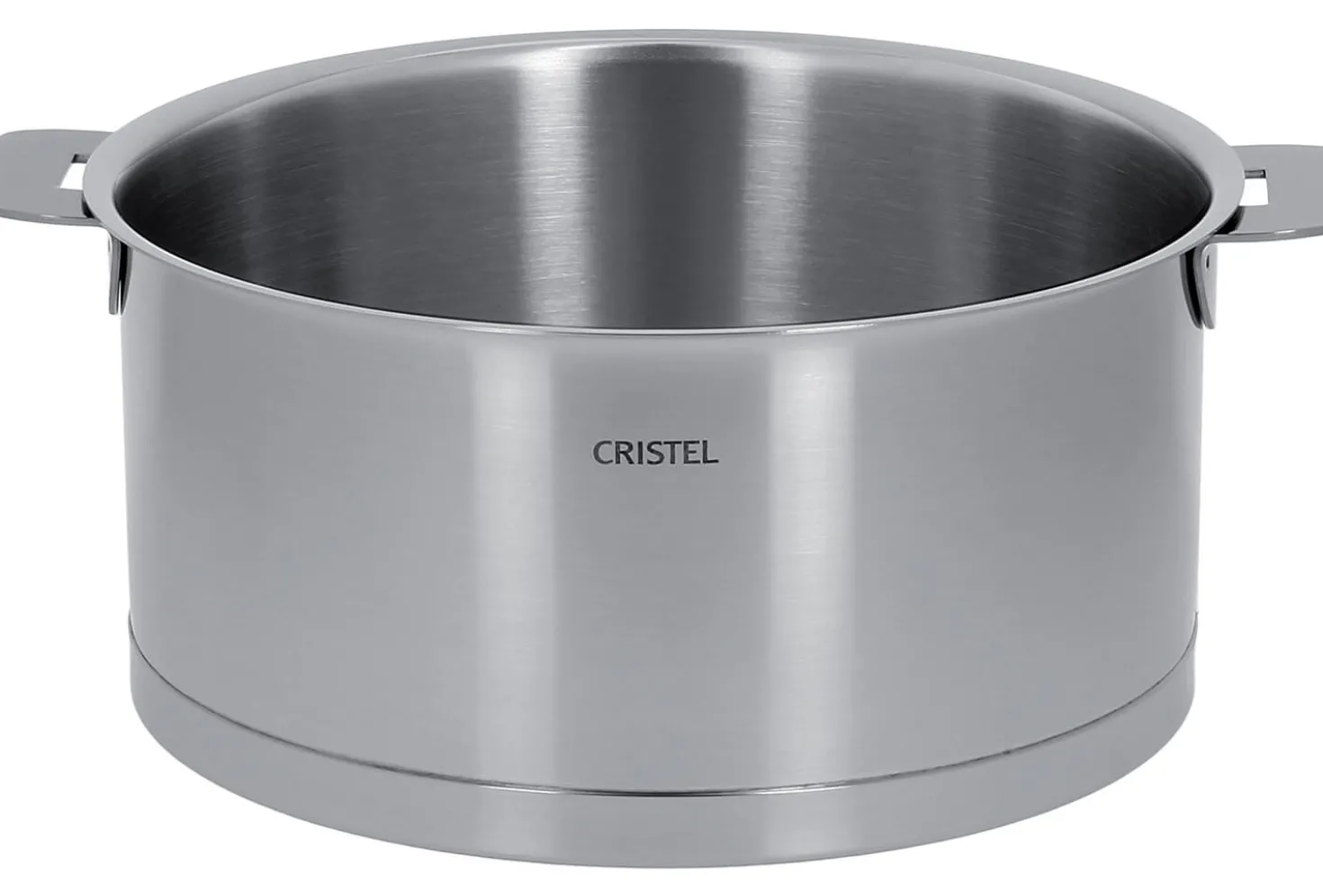 Set de 4 casseroles Cristel Strate Amovible en acier inox 18/10 + 2 poignées Zénith