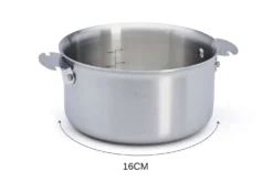 Set de 2 casseroles De Buyer Alchimy Loqy en inox avec poignée amovible
