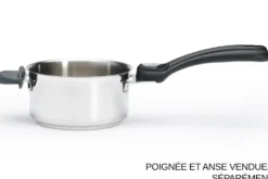 Set de 3 casseroles De Buyer Milady Twisty en acier inoxydable