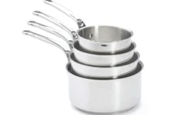 Set de 4 casseroles De Buyer Milady en acier inoxydable 14-16-18-20cm